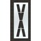 Rae Airport Pavement Stencil, Letter, 144 in Character Height, Highway Gothic Font, Clear, 1 Pieces STL-108-F144X - alternate 1