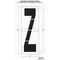 Rae Airport Pavement Stencil, Letter, 144 in Character Height, Highway Gothic Font, Clear, 1 Pieces STL-108-F144Z - alternate 2