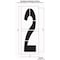 Rae Airport Pavement Stencil, Number, 144 in Character Height, Highway Gothic Font, Clear, 1 Pieces STL-108-F1442 - alternate 2