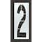Rae Airport Pavement Stencil, Number, 144 in Character Height, Highway Gothic Font, Clear, 1 Pieces STL-108-F1442 - alternate 1
