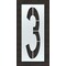 Rae Airport Pavement Stencil, Number, 3, 144 in Character Height, Highway Gothic Font, Clear, 1 Pieces STL-108-F1443 - alternate 1