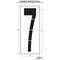 Rae Airport Pavement Stencil, Number, 108 in Character Height, Highway Gothic Font, Clear, 1 Pieces STL-108-F1087 - alternate 2
