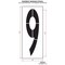Rae Airport Pavement Stencil, Number, 108 in Character Height, Highway Gothic Font, Clear, 1 Pieces STL-108-F1089 - alternate 2