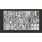 Rae Airport Pavement Stencil, Combination Set, Arrow, 120 in Character Height, Highway Gothic Font STL-108-F120KIT - alternate 1