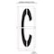 Rae Airport Pavement Stencil, Letter, 120 in Character Height, Highway Gothic Font, Clear, 1 Pieces STL-108-F120C - alternate 2