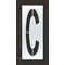 Rae Airport Pavement Stencil, Letter, 120 in Character Height, Highway Gothic Font, Clear, 1 Pieces STL-108-F120C - alternate 1