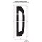 Rae Airport Pavement Stencil, Letter, 120 in Character Height, Highway Gothic Font, Clear, 1 Pieces STL-108-F120D - alternate 2