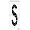 Rae Airport Pavement Stencil, Letter, S, 120 in Character Height, Highway Gothic Font, Clear, 1 Pieces STL-108-F120S - alternate 2