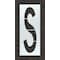 Rae Airport Pavement Stencil, Letter, S, 120 in Character Height, Highway Gothic Font, Clear, 1 Pieces STL-108-F120S - alternate 1