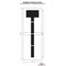 Rae Airport Pavement Stencil, Letter, 120 in Character Height, Highway Gothic Font, Clear, 1 Pieces STL-108-F120T - alternate 2