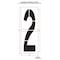 Rae Airport Pavement Stencil, Number, 120 in Character Height, Highway Gothic Font, Clear, 1 Pieces STL-108-F1202 - alternate 2