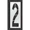 Rae Airport Pavement Stencil, Number, 120 in Character Height, Highway Gothic Font, Clear, 1 Pieces STL-108-F1202 - alternate 1