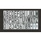 Rae Airport Pavement Stencil, Combination Set, 144 in Character Height, Highway Gothic Font, Clear STL-108-F144KIT - alternate 1