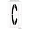 Rae Airport Pavement Stencil, Letter, 144 in Character Height, Highway Gothic Font, Clear, 1 Pieces STL-108-F144C - alternate 2