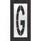 Rae Airport Pavement Stencil, Letter, 144 in Character Height, Highway Gothic Font, Clear, 1 Pieces STL-108-F144G - alternate 1