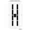 Rae Airport Pavement Stencil, Letter, 144 in Character Height, Highway Gothic Font, Clear, 1 Pieces STL-108-F144H - alternate 2