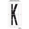 Rae Airport Pavement Stencil, Letter, 144 in Character Height, Highway Gothic Font, Clear, 1 Pieces STL-108-F144K - alternate 2
