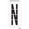 Rae Airport Pavement Stencil, Letter, 144 in Character Height, Highway Gothic Font, Clear, 1 Pieces STL-108-F144N - alternate 2