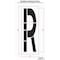 Rae Airport Pavement Stencil, Letter, 144 in Character Height, Highway Gothic Font, Clear, 1 Pieces STL-108-F144R - alternate 2