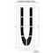 Rae Airport Pavement Stencil, Letter, 144 in Character Height, Highway Gothic Font, Clear, 1 Pieces STL-108-F144U - alternate 2
