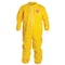 Dupont Coverall. Collar. Stormflap. Elastic Wrists and Ankles. Yellow. MD QC125SYLMD001200 - alternate 1