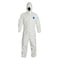 Dupont Tyvek 400 Hooded Disposable Coveralls, Zipper, Elastic Wrist, Elastic Ankle, White, 7XL, PK25 TY127SWH7X002500 - alternate 2