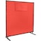 Steiner Welding Screen With Window, Acrylic Coated Fiberglass, 8 ft. W., 6 ft. H., 16 oz/sq yd, Red 584HD-338F-6X8 - alternate 2