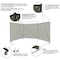 Steiner Welding Screen, Vinyl, 8 ft. W., 6 ft. H., 12 oz/sq yd, 350 Degrees F Withstand Temp., With Grommet 501-6X8 - alternate 4