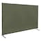 Steiner Welding Screen, Vinyl, 10 ft. W., 6 ft. H., 12 oz/sq yd, 350 Degrees F Withstand Temp., Olive Green 501-6X10 - alternate 1