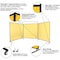 Steiner Welding Screen, Transparent Vinyl, 6 ft. W., 4 ft. H., 13 oz/sq yd, 150 Degrees F Withstand Temp. 534HD-4X6 - alternate 3