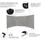 Steiner Welding Screen, Transparent Vinyl, 6 ft. W., 4 ft. H., 13 oz/sq yd, 150 Degrees F Withstand Temp. 532HD-4X6 - alternate 5