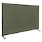 Steiner Welding Screen, Vinyl, 10 ft. W., 6 ft. H., 12 oz/sq yd, 350 Degrees F Withstand Temp., Olive Green 501HD-6X10 - alternate 1