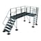 Tri-Arc Turn Platform, 30 in Platform Ht, Aluminum, 500 lb Load Capacity URTTP30 - alternate 2