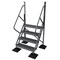 Tri-Arc 82 in Overall H, Ladder, Aluminum, 4 Steps, Aluminum Mill Finish, 500 lb Load Capacity URTL504 - alternate 1