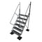 Tri-Arc 102 in Overall H, Ladder, Aluminum, 6 Steps, Aluminum Mill Finish, 500 lb Load Capacity URTL506 - alternate 1