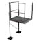Tri-Arc Turn Platform, 50 in Platform Ht, Aluminum, 500 lb Load Capacity URTTP50 - alternate 1