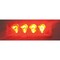 Towmate Light Bar, Red, Clear Lens, 4-1/4 In., LED GB400RC - alternate 1