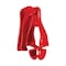 Ergodyne Glove Holder Clips, Non-Conductive Acetal Copolymer, Holds (1) Pair of Gloves , Red 3405 - alternate 1