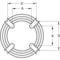 Dayton Fan Guard For 20 in Blade Dia, Polyester Powder Coated, Steel, Gray, Mounting 2-3/4 in x 4-1/2 in 2ATB8 - alternate 2
