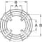 Dayton Fan Guard For 16 in Blade Dia, Polyester Powder Coated, Steel, Gray, Mounting 2-1/16 in x 4 in 2ATB6 - alternate 2