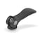 Kipp Cam Lever Size: 1 D=10-32, A=70, 4, B=21, 5, Aluminum Black Powder-Coated, Comp: Steel K0005.15011A1 - alternate 2