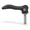 Kipp Cam Lever Size: 1 M05X20, A=70, 4, B=21, 5, Aluminum Black Powder-Coated, Comp: Steel K0005.1501105X20 - alternate 2