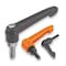 Kipp Adjustable Handle Size: 2, M06X55, Plastic, Black RAL 7021, Comp: Steel K0269.2061X55 - alternate 1