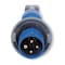 Hubbell Wiring Device-Kellems Watertight Pin & Sleeve Plug, 30 A, 250V AC, Three Phase, 3 Pole, IEC Grounding, Blue, NEMA 4X HBL430P9W - alternate 1