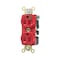 Hubbell Wiring Device-Kellems Straight Blade Receptacle, 5-15R, 15 A, 125V AC, 2 Pole, 3 Wire, Flush Mount, Grounded HBL8200ILR - alternate 1