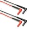 Fluke Silicone Insulated Test Leads, CAT III 1000V, CAT IV 600V, Shrouded Right Angled on Both Ends, 1.5m Fluke-TL222 - alternate 1