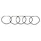 Lucky Line Twisty Key Ring, Black, Metal, Nylon-Coated Twist Lock, Nylon Coated 5 PK 8112005 - alternate 2