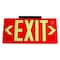 Zoro Select Exit Sign, Plastic, 15-7/8" W, 8-5/8" H, Exit (Double Arrows), Red GRAN1382 - alternate 1