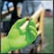 Showa 7705PFT, Disposable Gloves, 4 mil Palm, Nitrile, Powder-Free, L (9), 100 PK, Green 7705PFTL - alternate 6