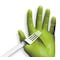Showa 7705PFT, Disposable Gloves, 4 mil Palm, Nitrile, Powder-Free, L (9), 100 PK, Green 7705PFTL - alternate 3
